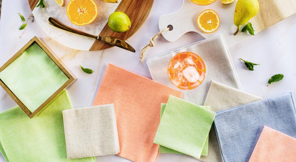 Papersoft Napkins | Patterned Spunlace Disposable Napkins | VIETRI