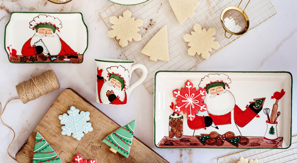 VIETRI 約20×20 飾り皿 Collector's Christmas – VIETRI