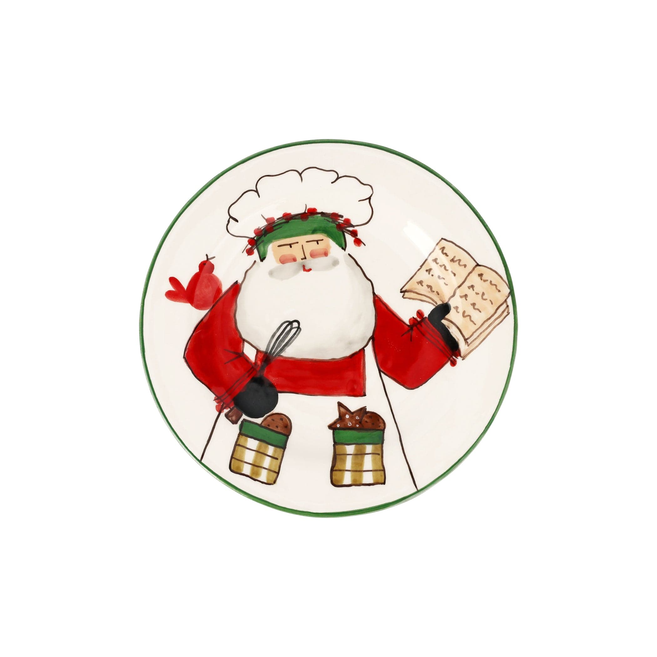 ヴィンテージARTサイン入りサンタ2体 Old St. Nick 2025 Limited Edition Salad Plate – VIETRI