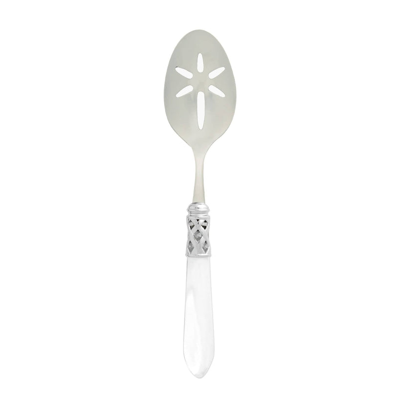 Aladdin Brilliant Clear Slotted Serving Spoon by VIETRI