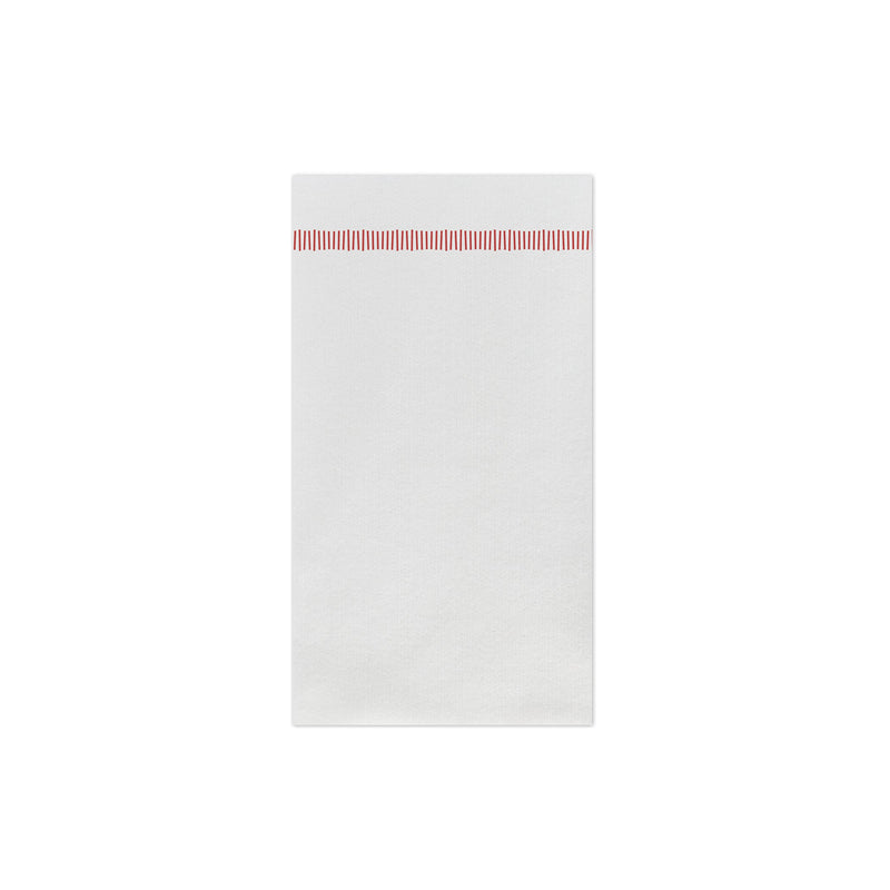 Papersoft Napkins Fringe Red Guest Towels (Pack of 20)