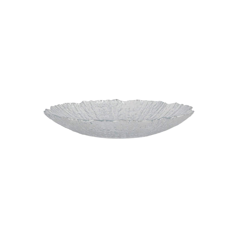 Rufolo Glass Platinum Small Shallow Bowl