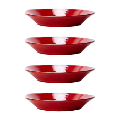 Lastra Red Pasta Bowls - Set of 4