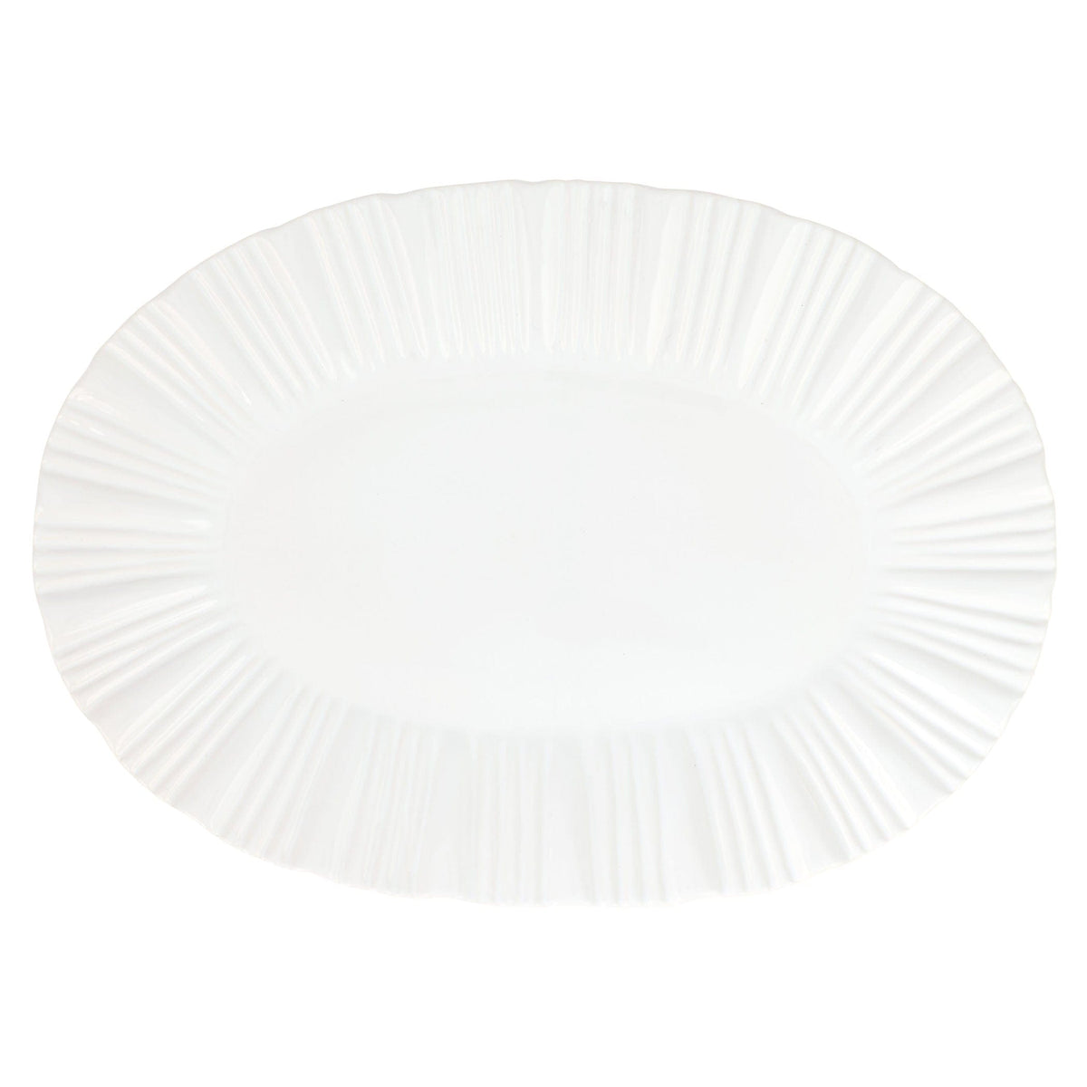 Bari White Oval Platter Bari White Oval Platter