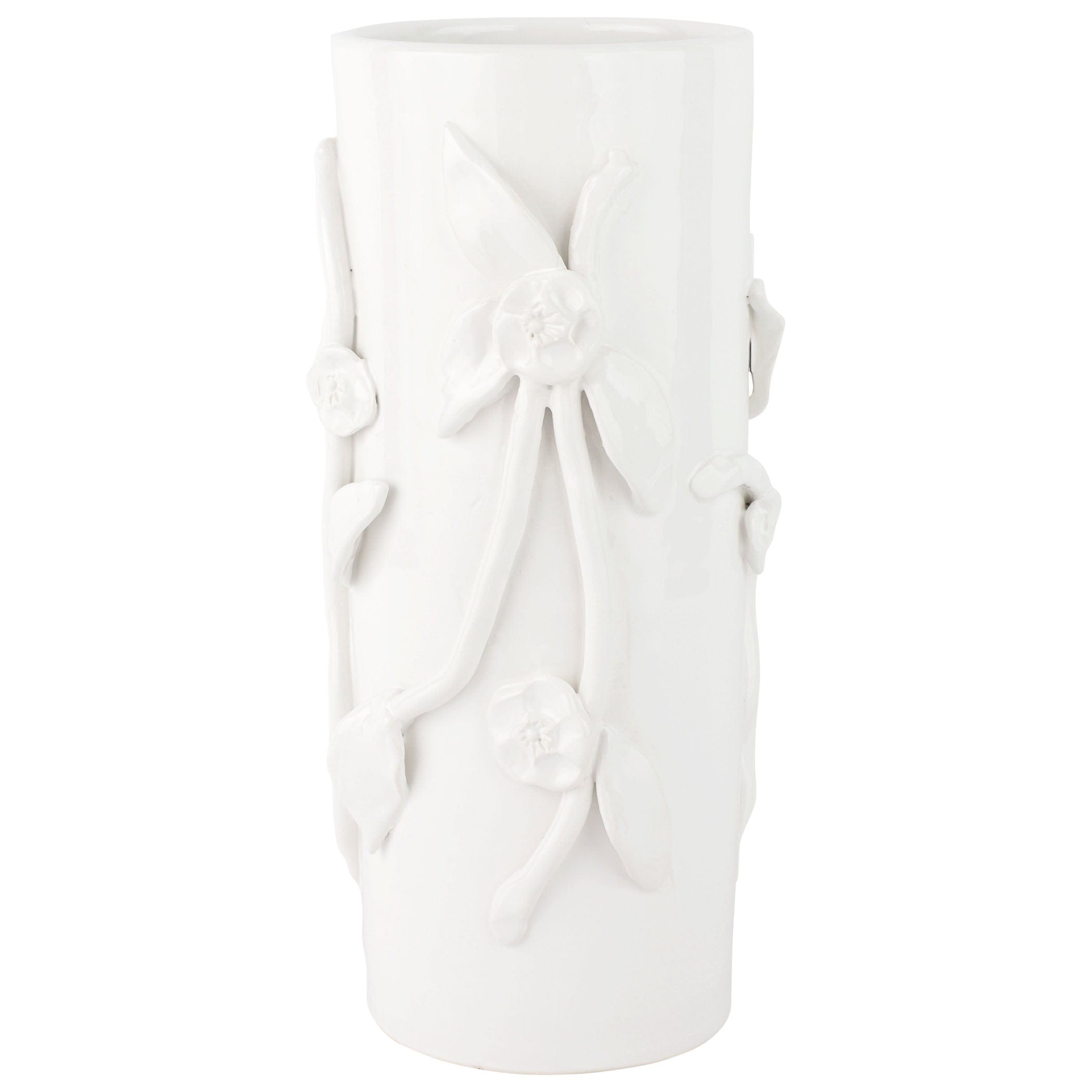 Bougainvillea Garden White Short Cachepot