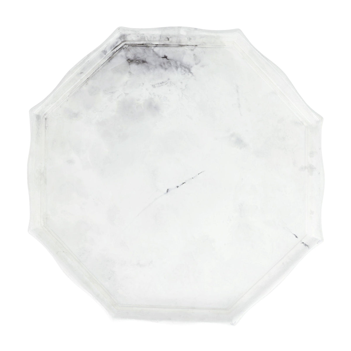 Florentine Wooden Accessories Marble Octagonal Tray