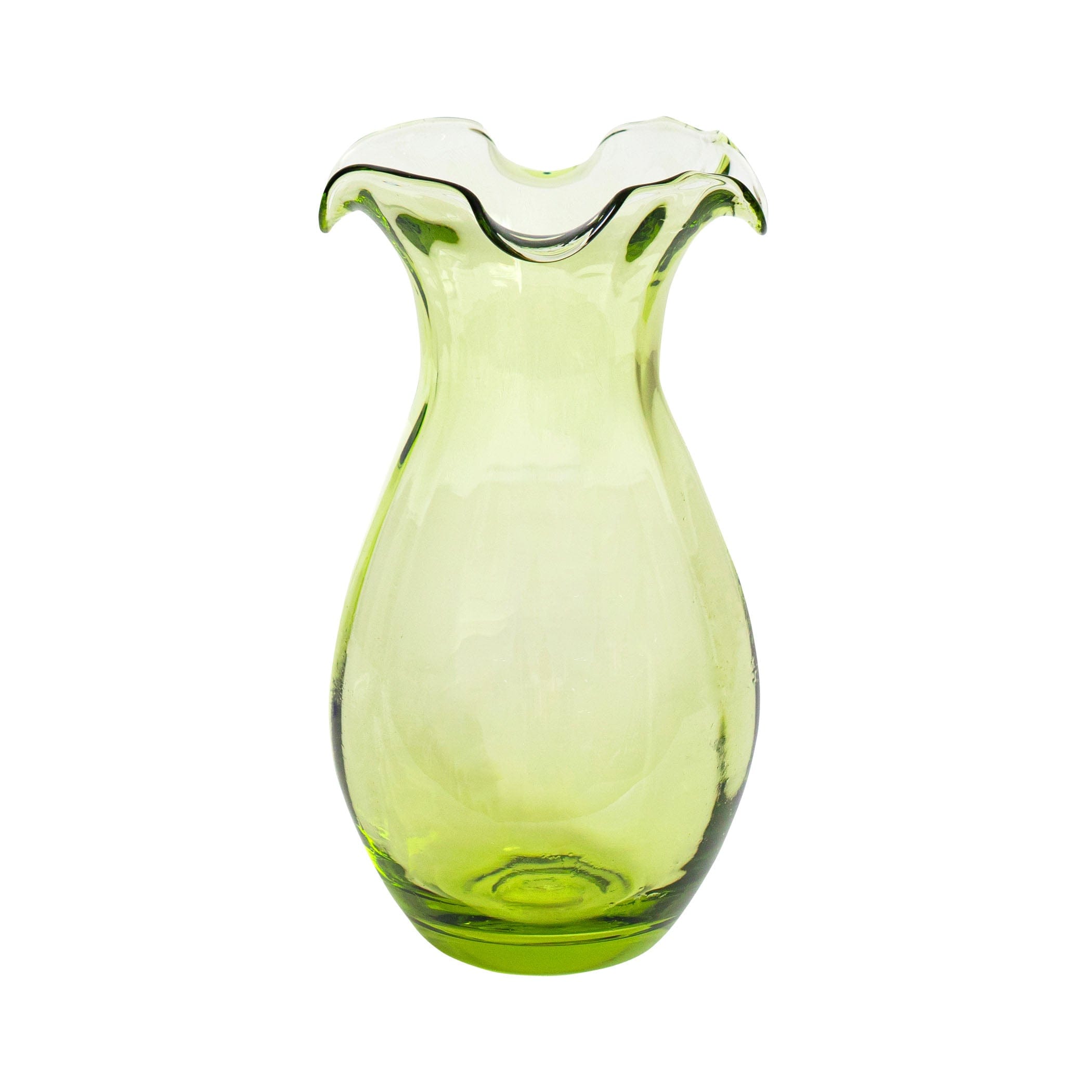 Hibiscus Glass Vertical Fluted Small Vase | VIETRI