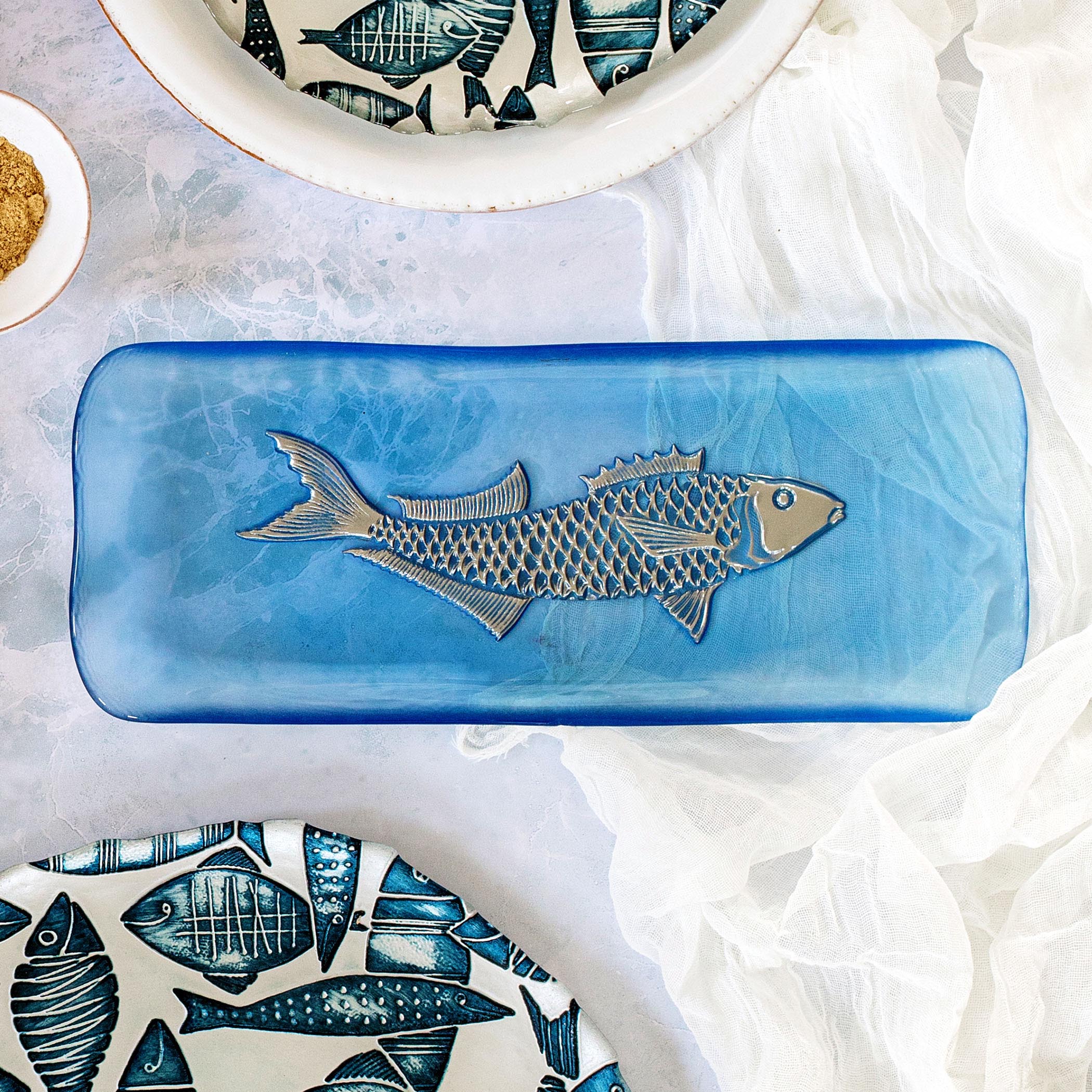 Isola Glass Small Fish Rectangular Tray – VIETRI