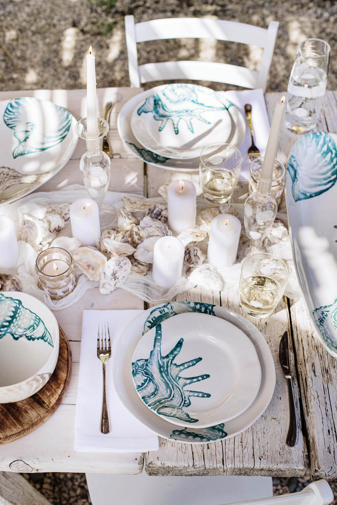 Lido Aqua Dinner Plate VIETRI - Main Image