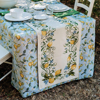 Tavola Lemons with Flowers Tablecloth Alternate View 5