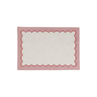 Tavola Pink Scalloped Placemats - Set of 4