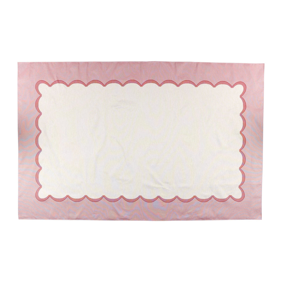 VIETRI Tavola Pink Scalloped Tablecloth