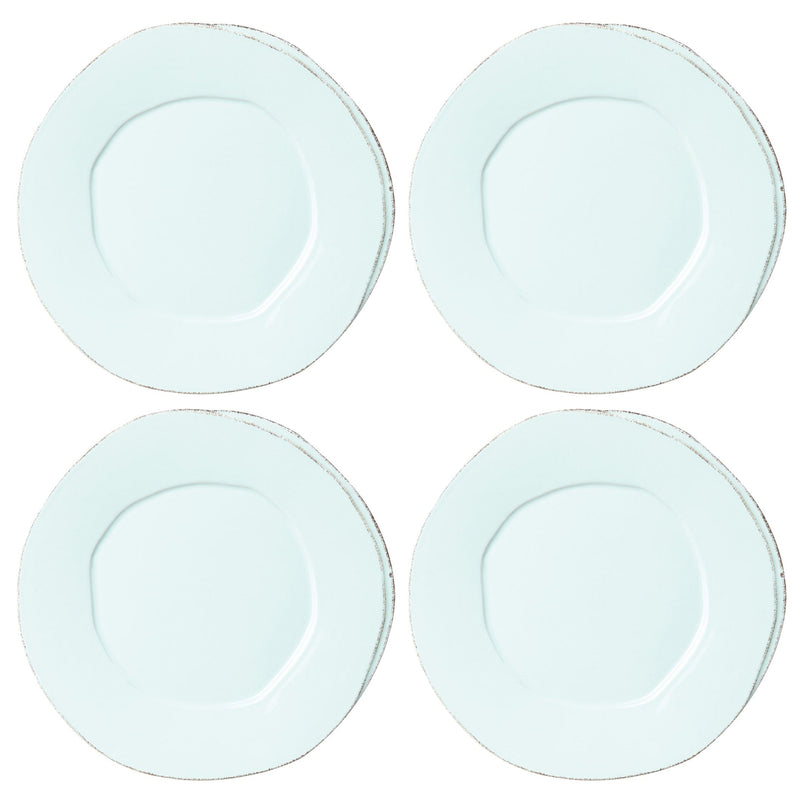 Lastra Aqua European Dinner Plates - Set of 4