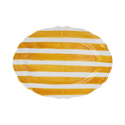 Amalfitana Stripe Oval Platter