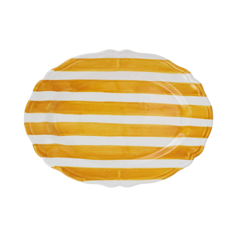 Amalfitana Stripe Oval Platter