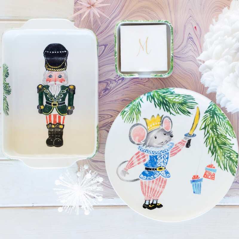 Vietri Nutcrackers Napkin Holder