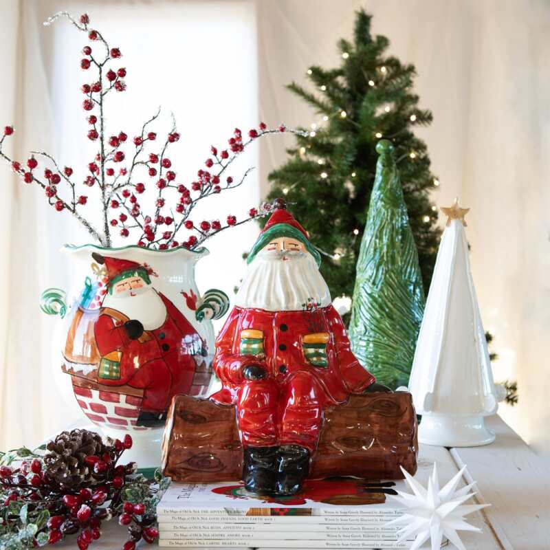 Old St. Nick Cachepot w/ Gifts – VIETRI