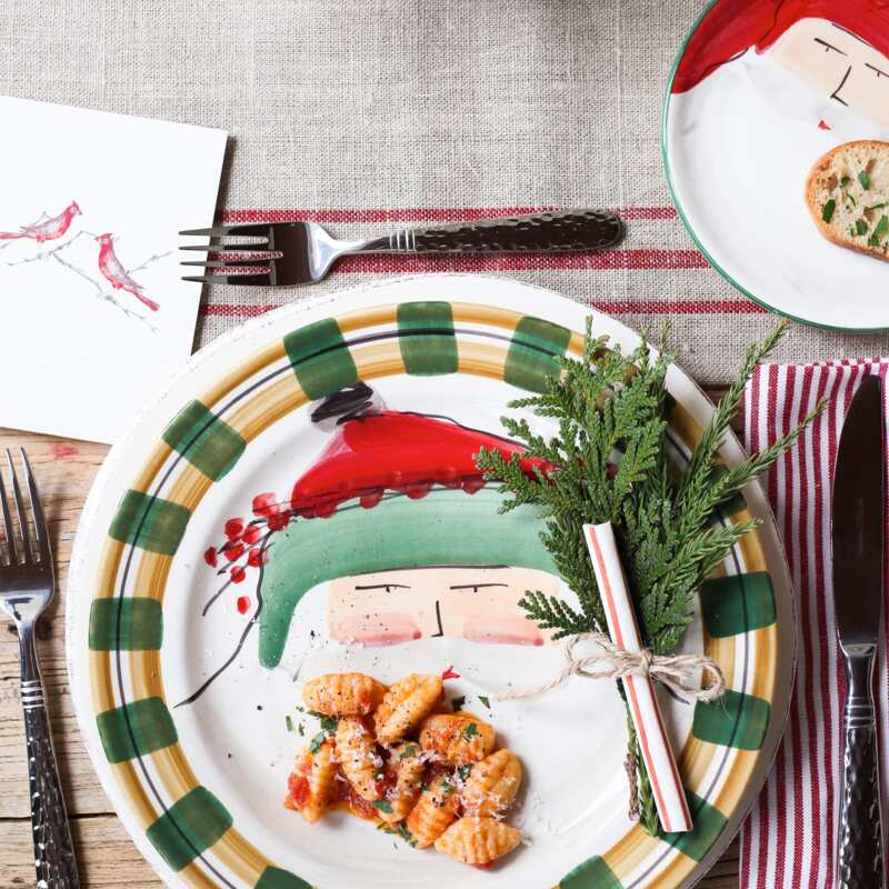 Old St. Nick Assorted Canape Plates - Set of 4