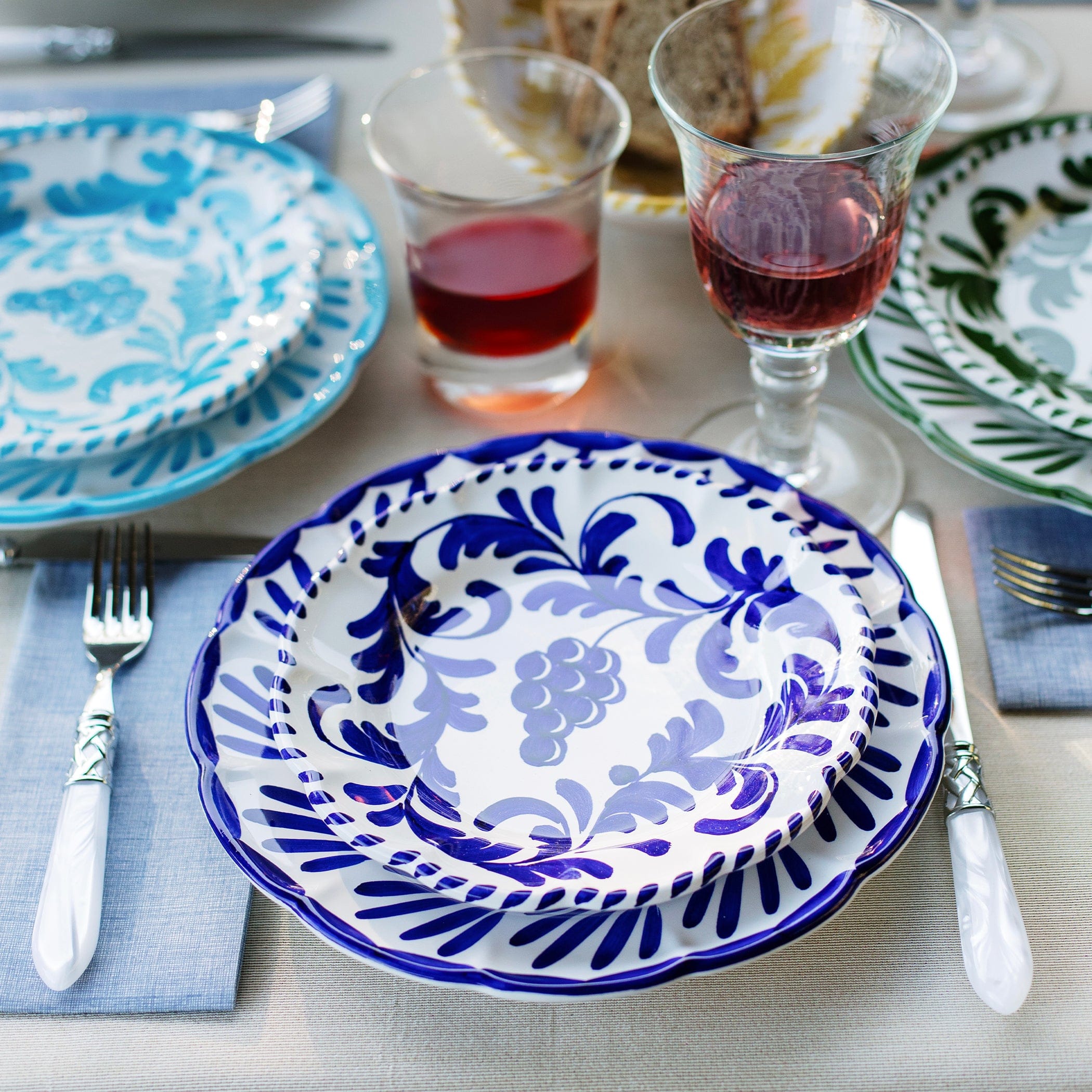 Arezzo Cobalt Dinner Plate – VIETRI