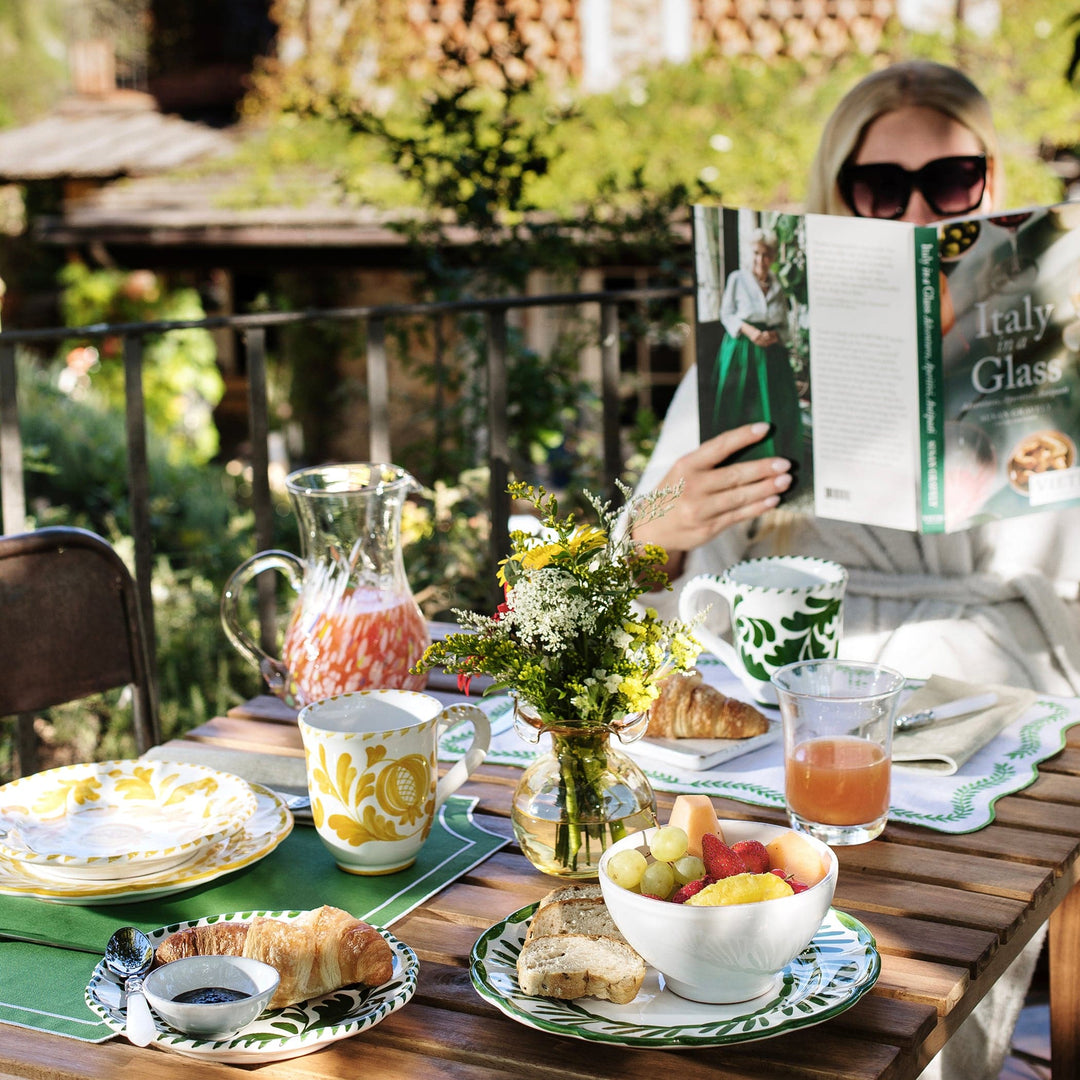Arezzo Green Dinner Plate