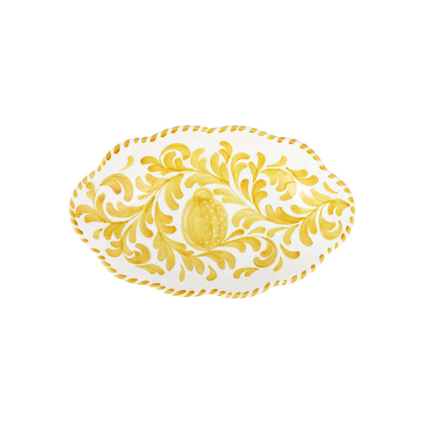 Arezzo Yellow Oval Bowl