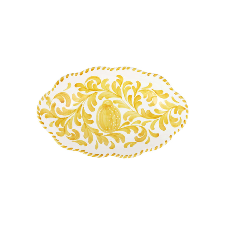 Arezzo Yellow Oval Bowl