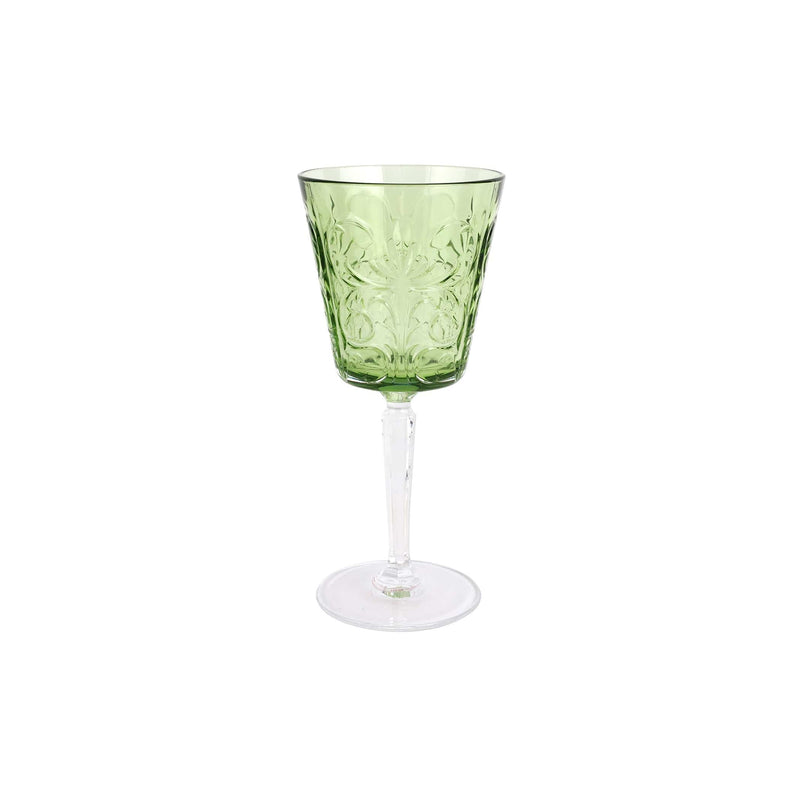 Barocco Mint Green Wine Glass