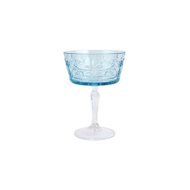 Barocco Light Blue Coupe Champagne Glass