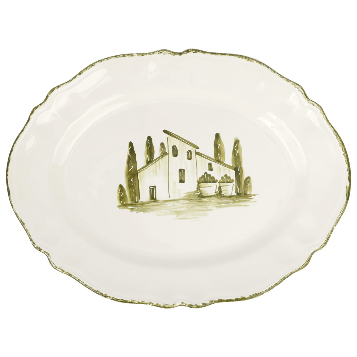 Borgo Verde Oval Platter
