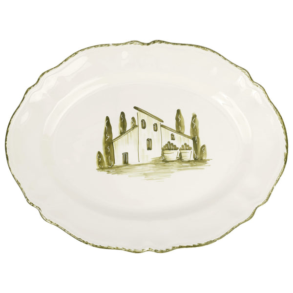 Borgo Verde Oval Platter