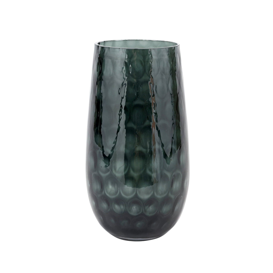 Bolla Glass Gray Small Pebbled Vase