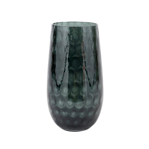 Bolla Glass Gray Small Pebbled Vase