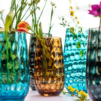 Bolla Glass Tortoise Small Pebbled Vase