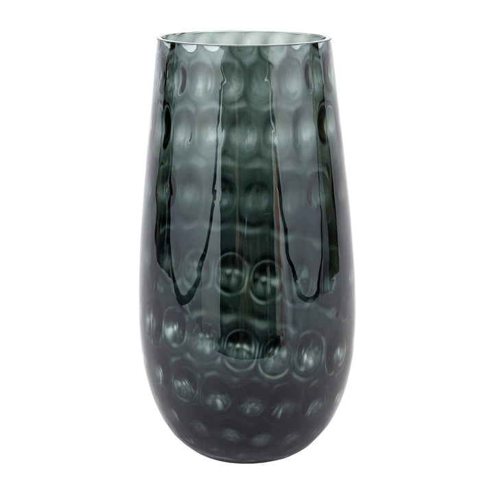 Bolla Glass Gray Medium Pebbled Vase