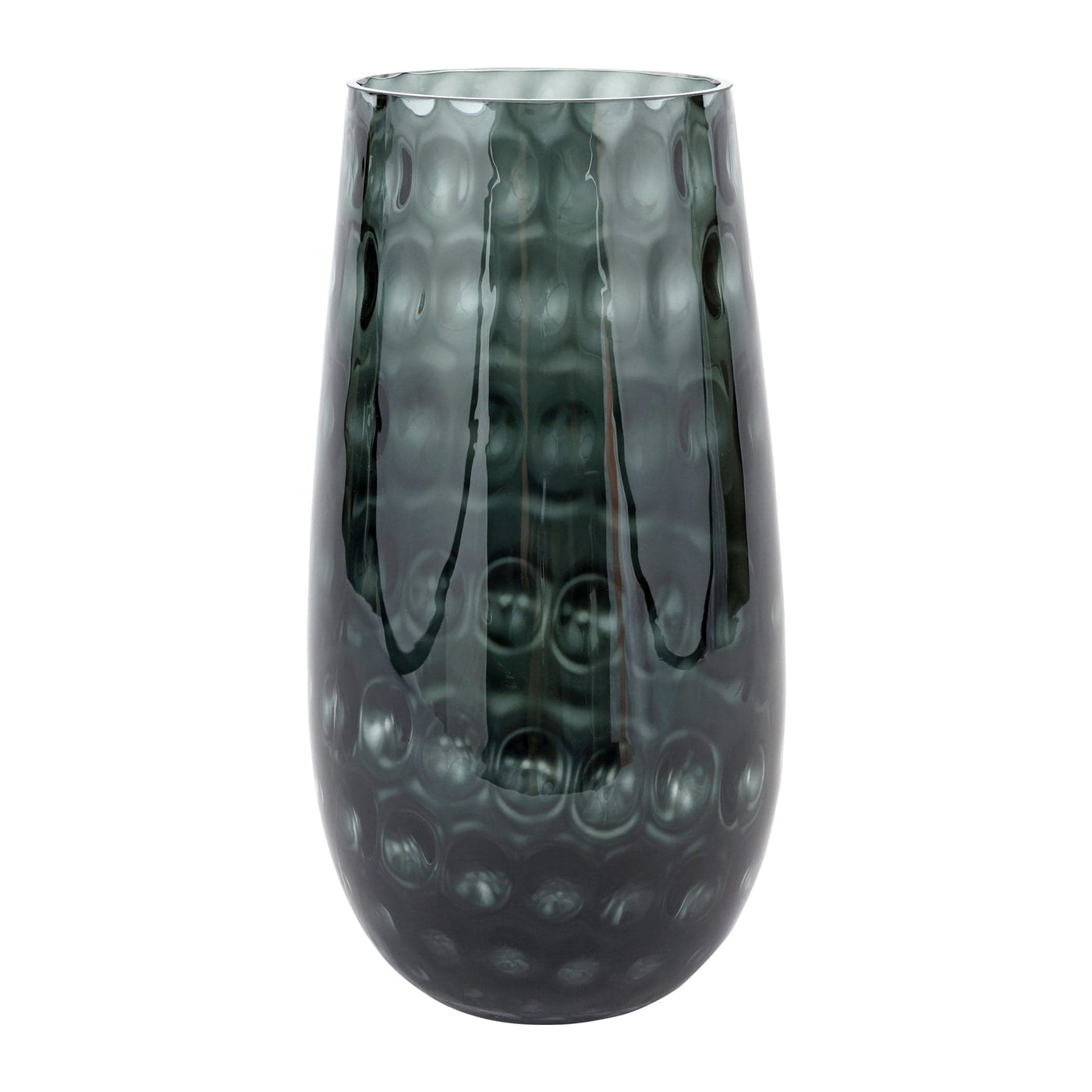 Bolla Glass Gray Medium Pebbled Vase