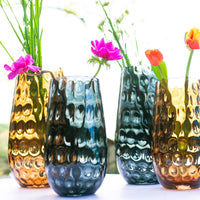 Bolla Glass Tortoise Medium Pebbled Vase