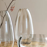Bolla Glass Tortoise Medium Pleated Vase