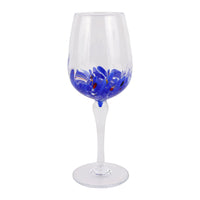 Chiara Blue Wine Glass