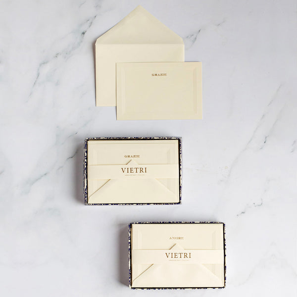 Carta Italiana Grazie Notecard Set (Pack of 10)