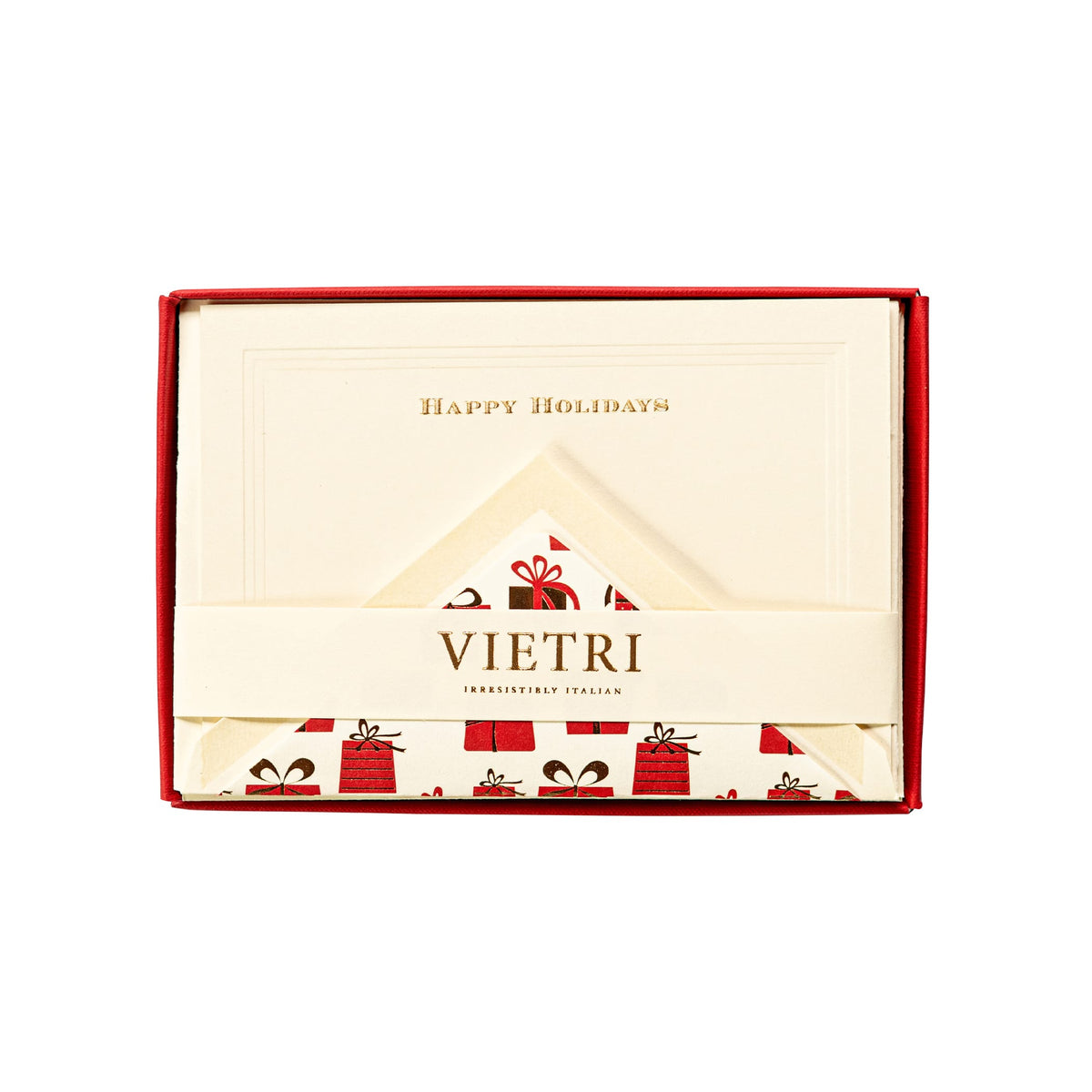 Carta Italiana Happy Holidays Notecard Set (Pack of 10)