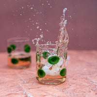 Drop Green Double Old Fashioned - Set of 2