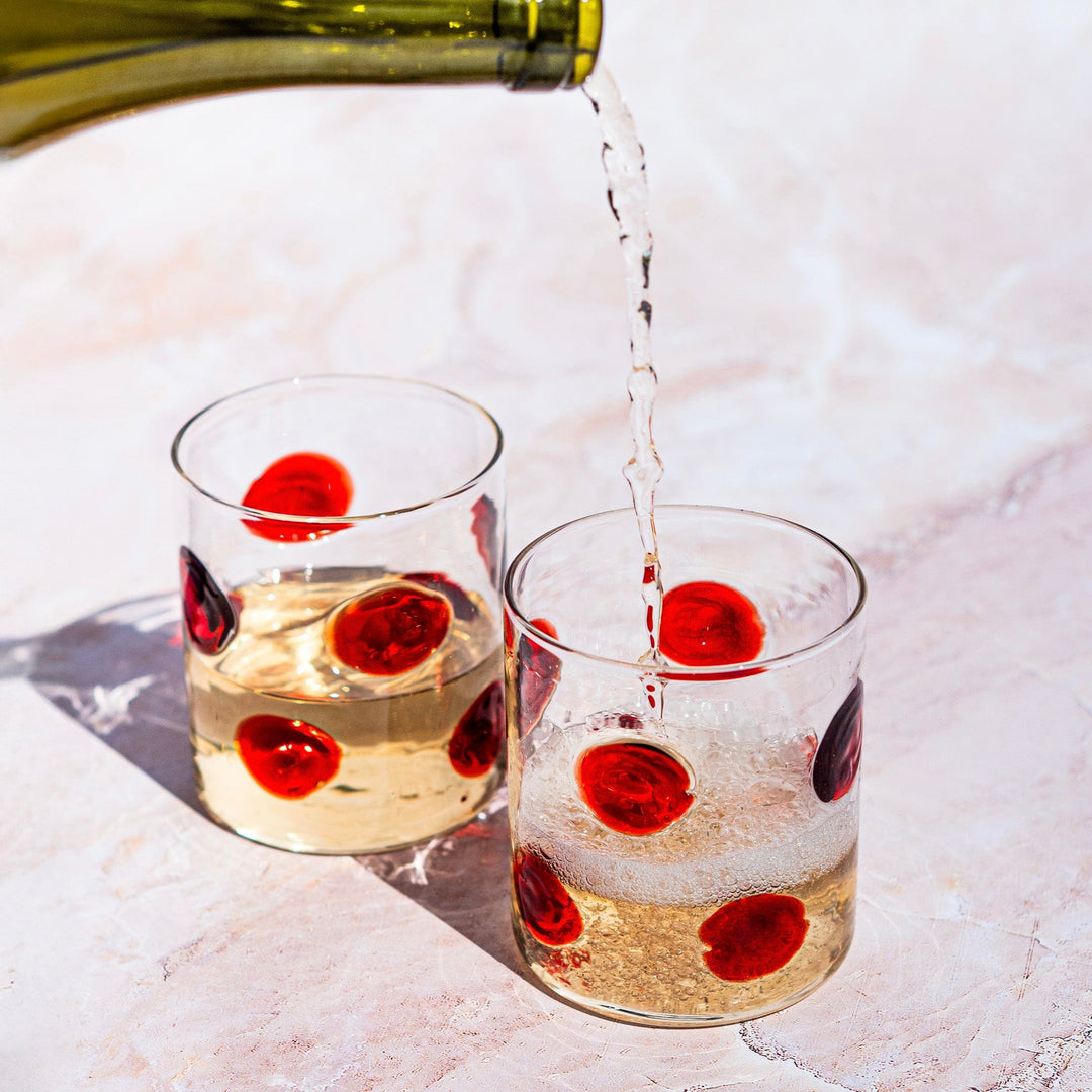 Drop Red Double Old Fashioned - Set of 2