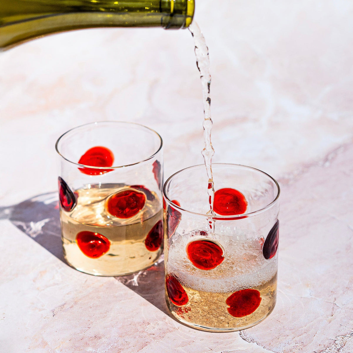 Drop Red Double Old Fashioned - Set of 2