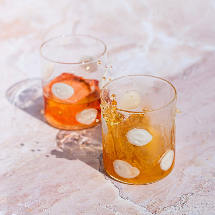 Drop White Double Old Fashioned - Set of 2