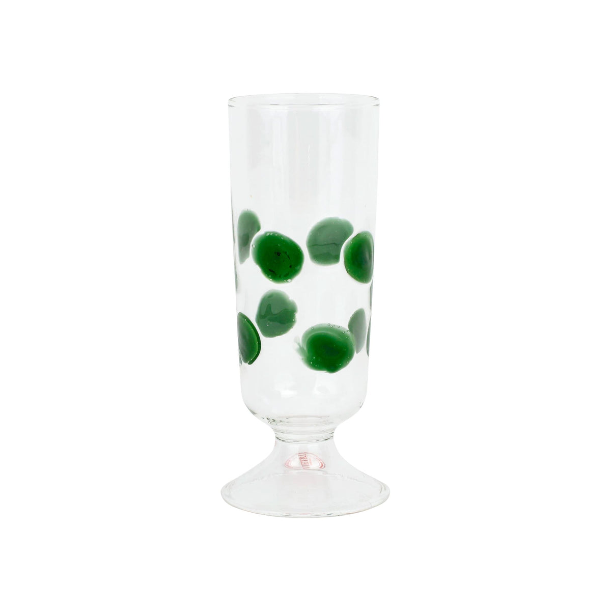 Drop Green Champagne Glass
