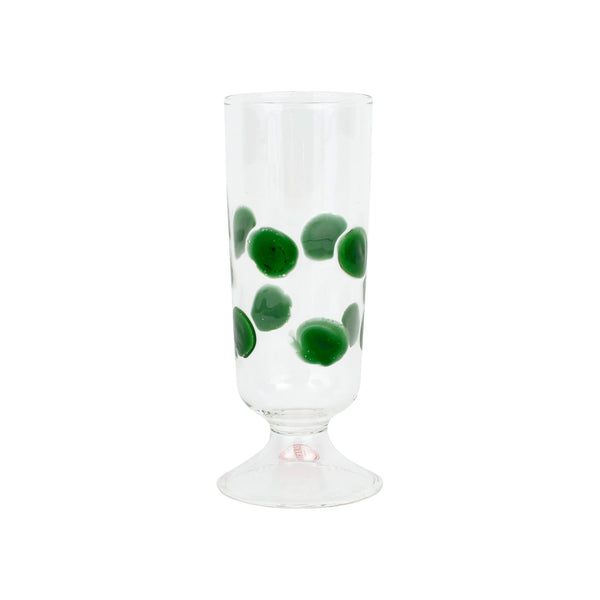 Drop Green Champagne Glass