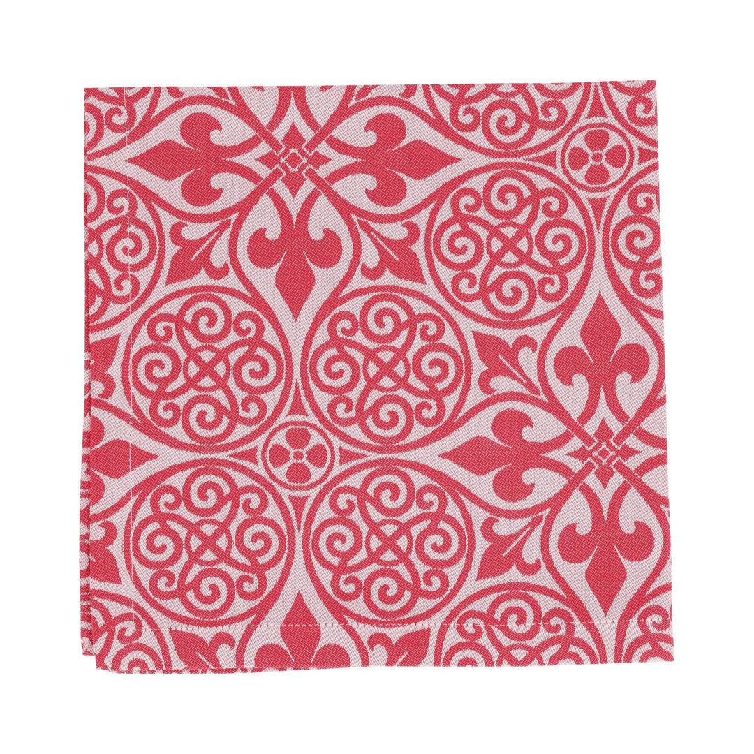 Damask Red Napkins - Set of 4
