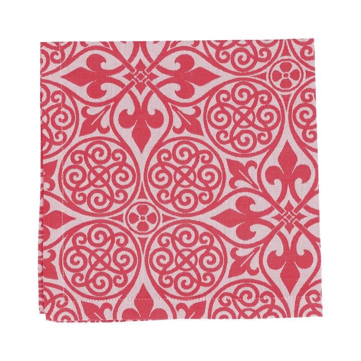 Damask Red Napkins - Set of 4