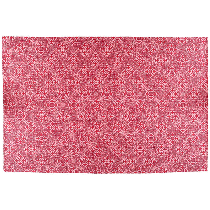 Damask Red Tablecloth
