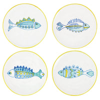 Elba's Fish Assorted Fish Salad Plates - Set of 4